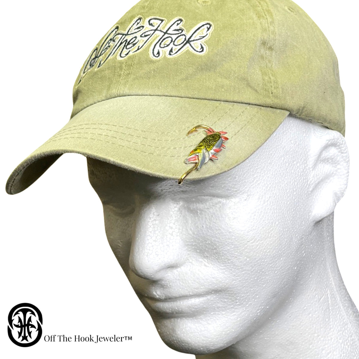 MUSKIE HOOKIT© Hat Hook - Fishing Hat Clip – Off The Hook Jeweler