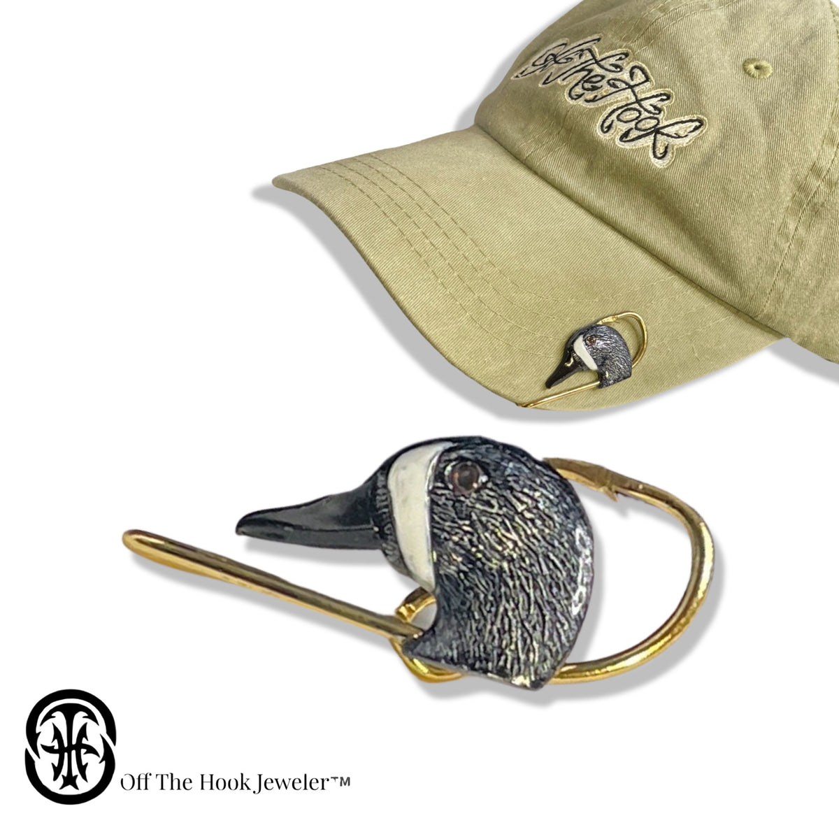 Blue Winged Head Hookit Hat Hook - Fishing Hat Clip - Fish Pin
