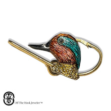 Load image into Gallery viewer, GREEN WINGED HEAD HOOKIT© Hat Hook - Fishing Hat Clip