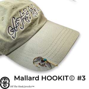 MALLARD HOOKIT© Hat Hook #3 - Mallard Hat Clip - Mallard Hat Pin - Brim Clip