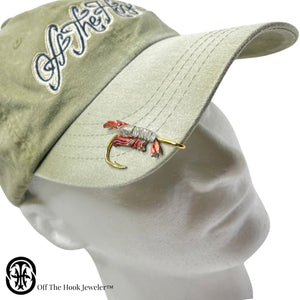 SHRIMP HOOKIT© Hat Hook - Fishing Hat Clip - Fishing Hat Pin