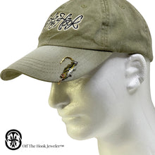 Load image into Gallery viewer, BLACK BASS FISH HOOKIT© Hat Hook - Fishing Hat Pin - Fishing Hat Clip - Brim Clip