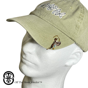 PINTAIL HOOKIT© Hat Hook - Fishing Hat Clip -  Brim clip - Brim pin