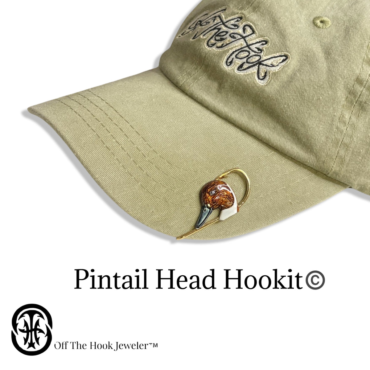 PINTAIL HEAD HOOKIT© Hat Hook - Fishing Hat Clip - Brim clip - Brim pi –  Off The Hook Jeweler