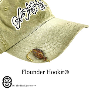 FLOUNDER HOOKIT© Hat Hook - Fishing Hat Clip