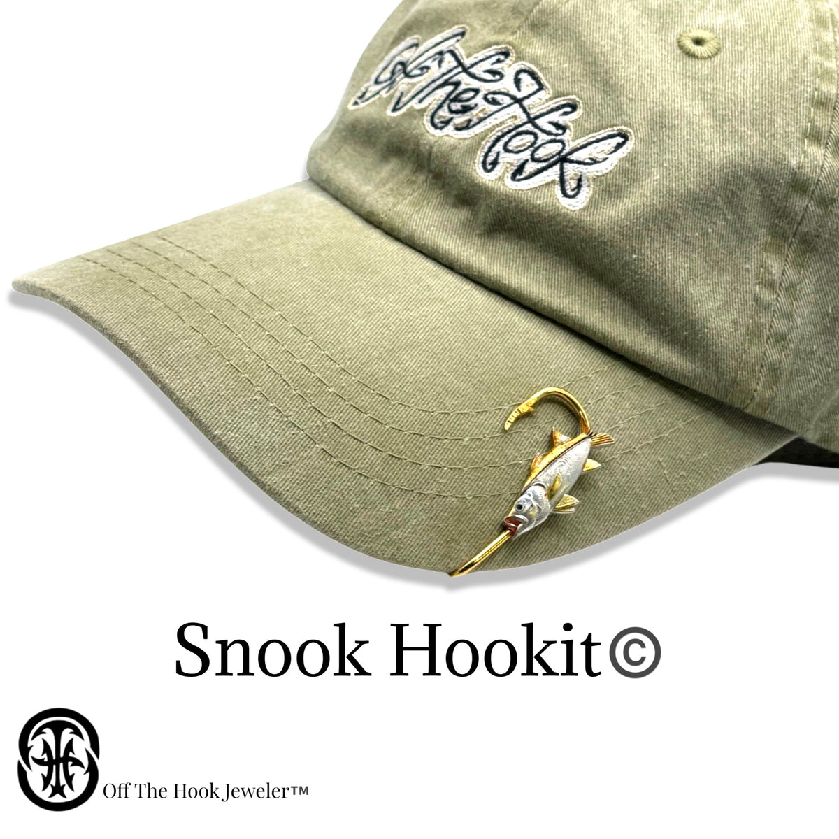 SNOOK HOOKIT© Hat Hook - Fishing Hat Clip – Off The Hook Jeweler