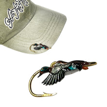 Load image into Gallery viewer, GREEN WINGED TEAL HOOKIT© Hat Hook - Fishing Hat Clip