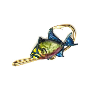 TRIGGERFISH HOOKIT© Hat Hook - Fishing Hat Clip - Queen Triggerfish