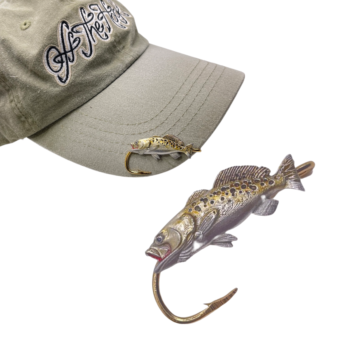SPECKLE TROUT HOOKIT Hat Hook Fishing Hat Clip Off The Hook Jeweler