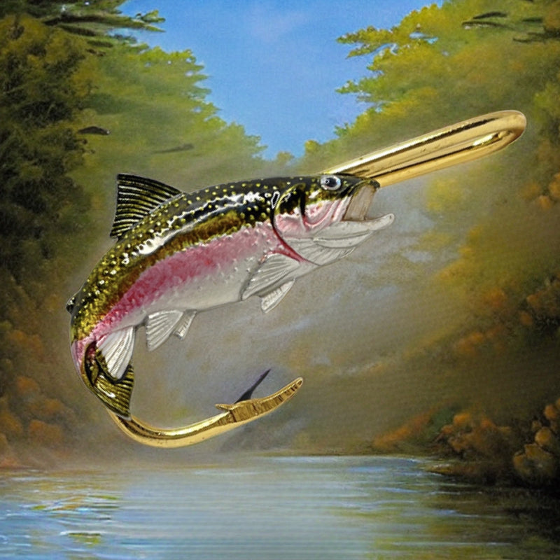 Owner OH Rainbow Trout Hook Size 8-1.5 - Threaded Fishing Hooks For Trout, Yamame, Iwana, Amago