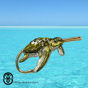 SEA TURTLE HOOKIT© Hat Hook - Turtle Hat Pin - Hat Clip - Brim Clip