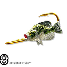 Load image into Gallery viewer, CRAPPIE (White Crappie) HOOKIT© Sac-Au-Lait - Hat Hook - Fishing Hat Clip
