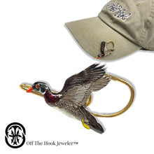 Load image into Gallery viewer, WOOD DUCK HOOKIT© - Hat Hook - Fishing Hat Clip