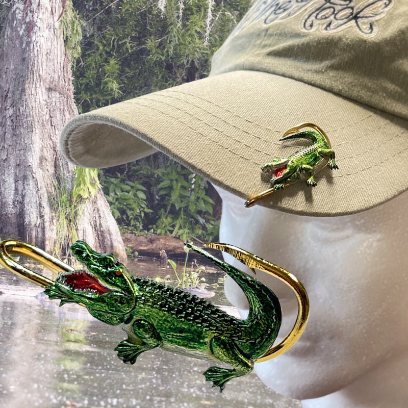 ALLIGATOR HOOKIT Hat Hook - Fishing Hat Clip Off The Hook Jeweler, LLC ALLIGATOR HOOKIT Hat Hook - Fishing Hat Clip Off The Hook Jeweler, LLC