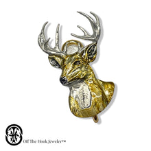 Load image into Gallery viewer, DEER HOOKIT© Hat Hook - Stag Head - Fishing Hat Clip - Hat pi