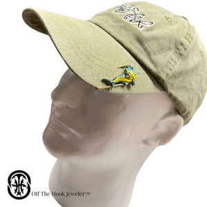 Mahi Mahi Hookit© #2 - Hat Hook - Fishing Hat Clip - Fishing Hat Pin - Brim Clip