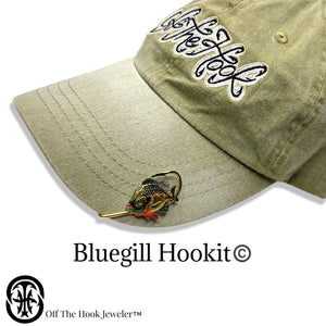 bluegill fish hooks BLUEGILL FISH HOOKIT Hat Hook - Fishing Hat Clip
