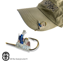 Load image into Gallery viewer, TRUMP &quot;FIGHT&quot; HOOKIT - Fishing Hat Pin - Hat Clip - Brim Clip - Maga hat - Tie Clip