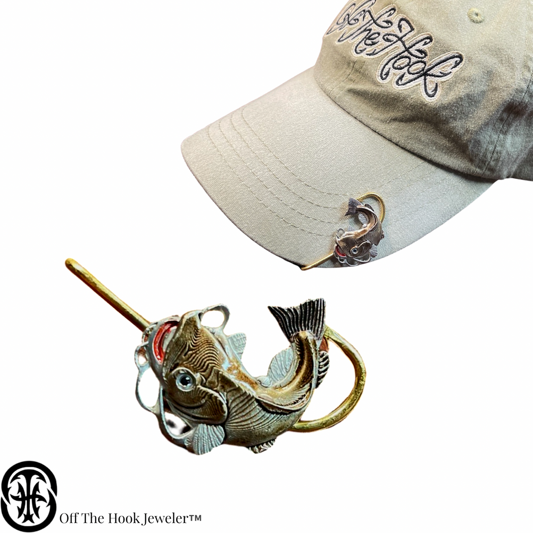 FLATHEAD CATFISH HOOKIT© Hat Hook - Fishing Hat Clip