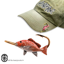 Load image into Gallery viewer, RED SNAPPER HOOKIT© Hat Hook - Fishing Hat Clip