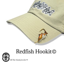 Load image into Gallery viewer, REDFISH HOOKIT© (straight #1) Hat Pin - Fishing Hat Clip -REDFISH Hat Hook