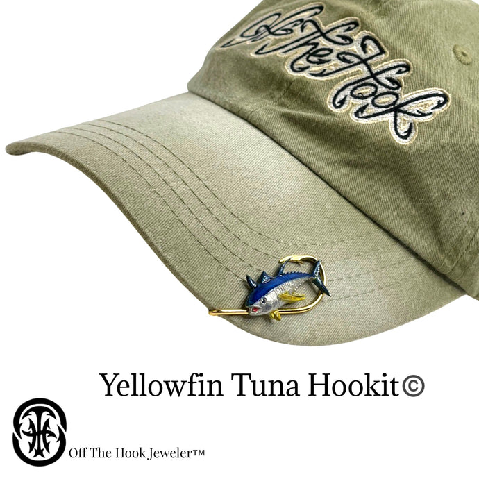 YELLOW FIN TUNA HOOKIT© Hat Hook - Fishing Hat Clip