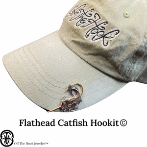 FLATHEAD CATFISH HOOKIT© Hat Hook - Fishing Hat Clip