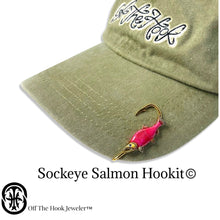 Load image into Gallery viewer, SOCKEYE SALMON HOOKIT© Hat Hook - Fishing Hat Clip
