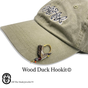 WOOD DUCK HOOKIT© - Hat Hook - Fishing Hat Clip