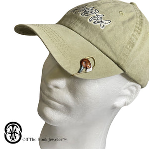 PINTAIL HEAD HOOKIT© Hat Hook - Fishing Hat Clip -  Brim clip - Brim pin