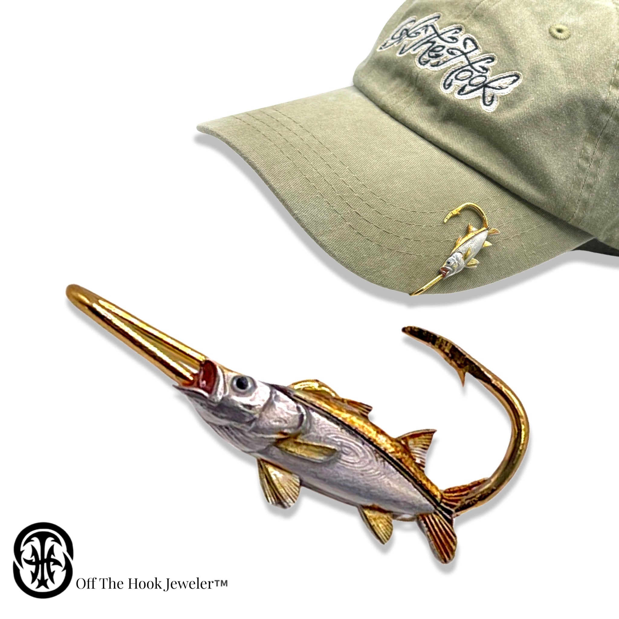 SNOOK HOOKIT© Hat Hook - Fishing Hat Clip – Off The Hook Jeweler