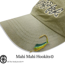 Load image into Gallery viewer, MAHI MAHI  HOOKIT© Hat Hook - Fishing Hat Clip - Fishing Hat Pin - Brim Clip