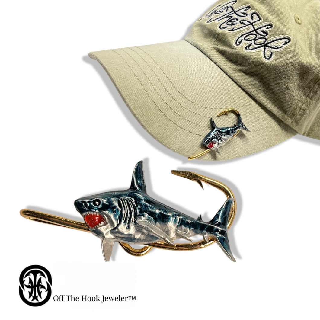 SHARK HOOKIT © Hat Hook -  Fishing Hat Clip