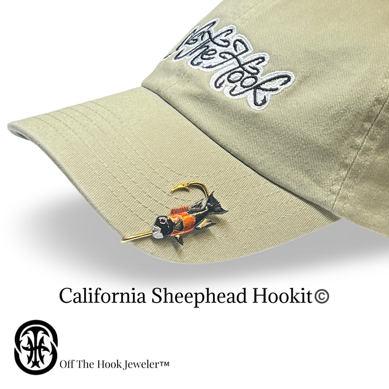 cal coast fishing cali clip hook keeper 6.99 CALIFORNIA SHEEPHEAD HOOKIT© Hat Hook