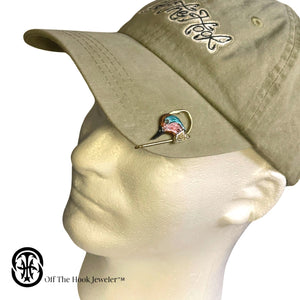GREEN WINGED HEAD HOOKIT© Hat Hook - Fishing Hat Clip