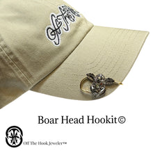 Load image into Gallery viewer, BOAR HEAD HOOKIT© Hat Hook - Fishing Hat Clip - Hog Hat Pin
