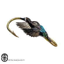 Load image into Gallery viewer, BLUE WINGED TEAL HOOKIT© Hat Hook -  Fishing Hat Clip - Fish pin