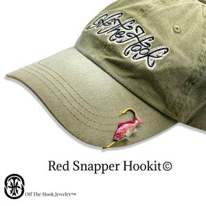 RED SNAPPER HOOKIT© Hat Hook - Fishing Hat Clip