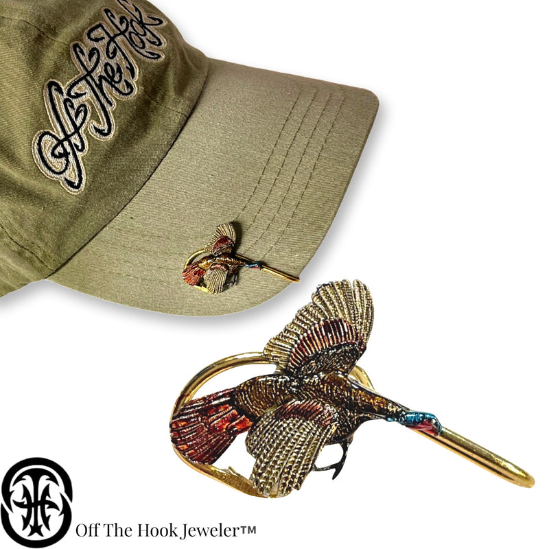 TURKEY HOOKIT© Hat Hook #2- Hunting - Fishing Hat Clip - Brim Clip