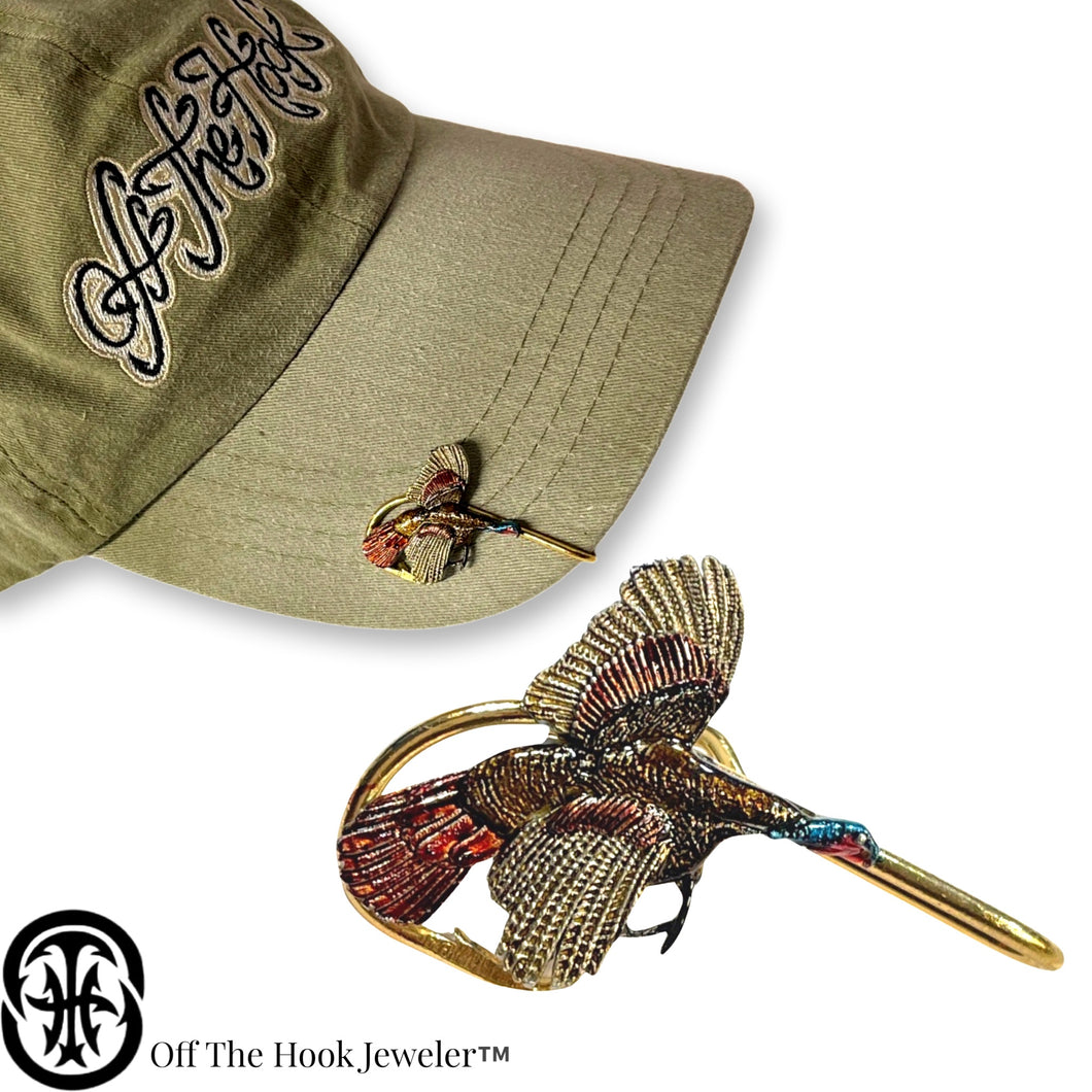 Turkey HOOKIT© Hat Hook #2- Hunting - Fishing Hat Clip - Brim Clip - Money Clip