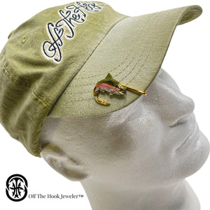 RAINBOW TROUT HOOKIT© Hat Hook - Fishing Hat Clip