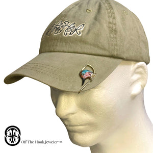 GREEN WINGED HEAD HOOKIT© Hat Hook - Fishing Hat Clip