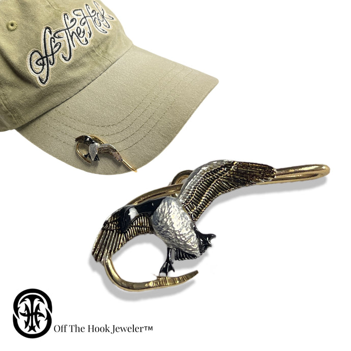 CANADIAN GOOSE HOOKIT© Hunting Hat Pin, Hunting Hat Clip, Hunting Brim Clip