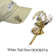 Load image into Gallery viewer, DEER HOOKIT© Hat Hook - Stag Head - Fishing Hat Clip - Hat pi