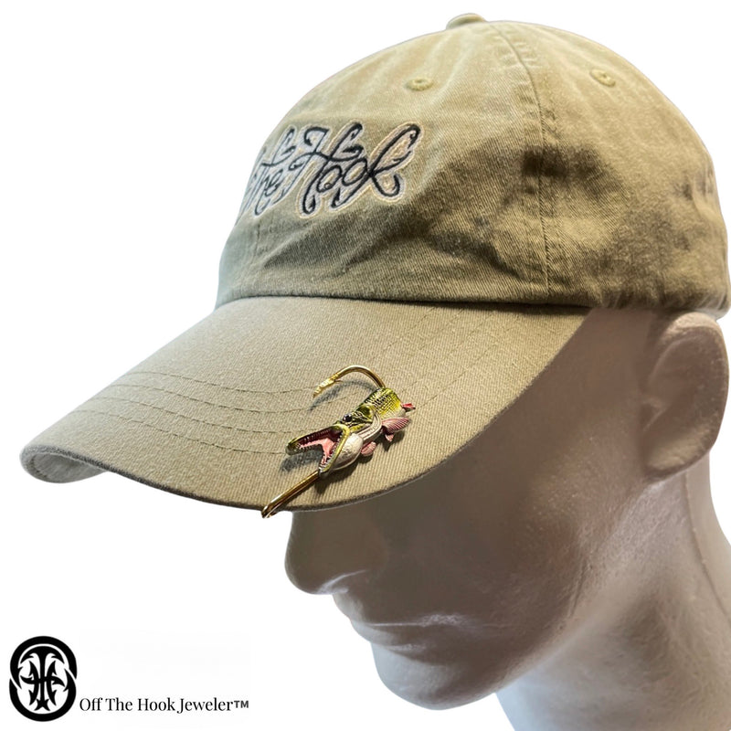 alligator fish hook ALLIGATOR GARFISH HOOKIT© - Fishing Hat Hook - Fishing Hat Pin