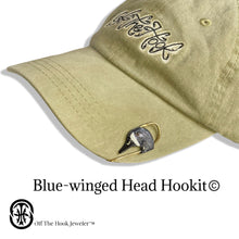 Load image into Gallery viewer, Blue Winged Head HOOKIT© Hat Hook -  Fishing Hat Clip - Fish pin
