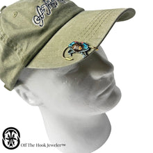 Load image into Gallery viewer, BLUE CRAB HOOKIT© Hat Hook - Fishing Hat Clip - Hat Pin