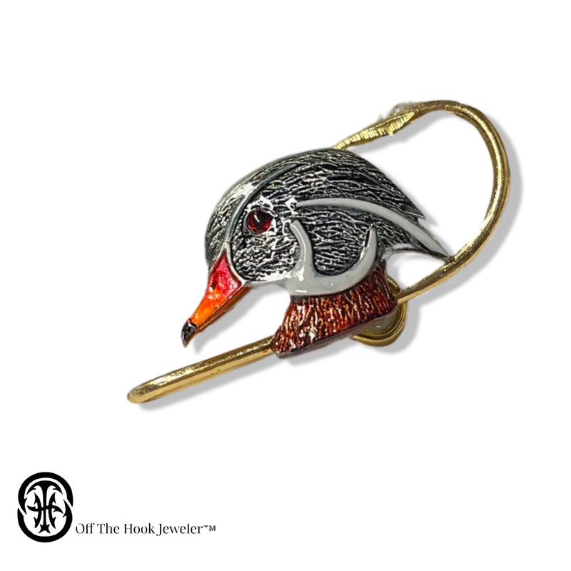 duck buck fish hook WOOD DUCK HOOKIT - Hat Hook