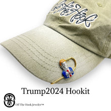 Load image into Gallery viewer, TRUMP2024 HOOKIT - Fishing Hat Pin - Hat Clip - Brim Clip - Maga hat - Money Clip - Tie Clip