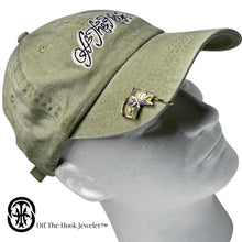 Load image into Gallery viewer, SPECKLE TROUT HOOKIT© (turning) Fishing Hat Hook - Fishing Hat Clip - Hat Pin